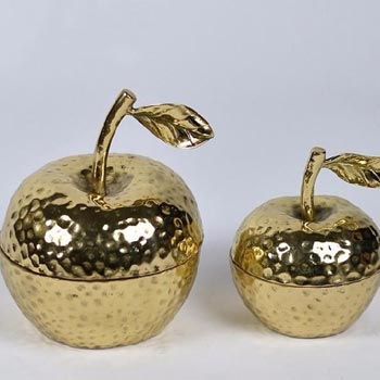 Brass Apple Shaped Jar
