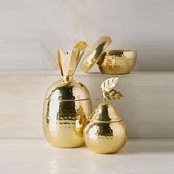 Brass Pear Shaped Jar