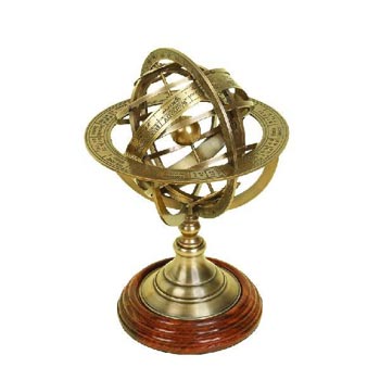 Brass Table Top Globe