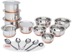 15 Pcs Copper Bottom Set