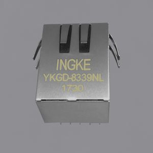 Ingke YKGD-8339NL Direct Substitute 6605444-6 1 Port Magnetic RJ45 Magjacks Connector