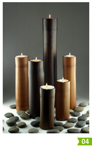 Bamboo Candle stands