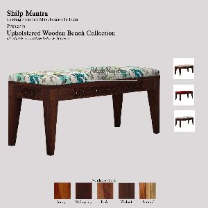 Shilp Mantra Cherie Upholstered Wooden Bench
