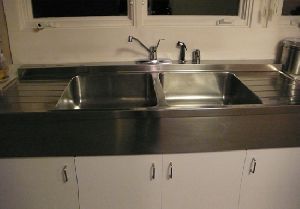Double Bowl With Double Drain Sink