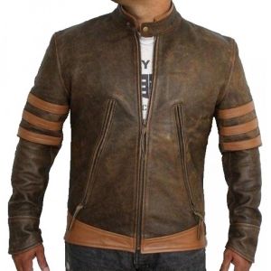 X-Men Wolverine Origins Logan Biker/bombr Real Leather Jacket Sizes S M L XL 2XL