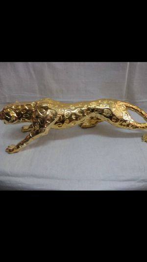 Handcrafted Leopard Statue