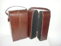 leather wine case