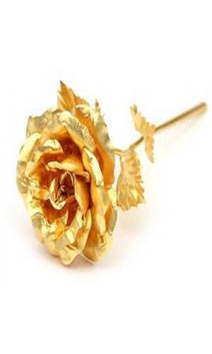 Golden Metal Rose Flower