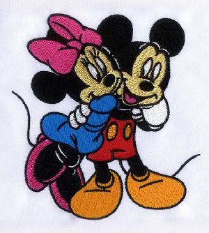 Mickey Minnie Embroidery Design