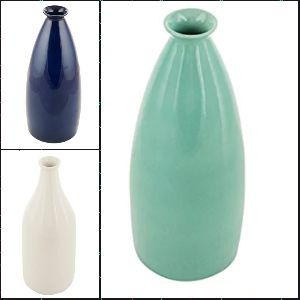 opel glass bottle shaped vase