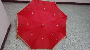 Decorated umbrellas