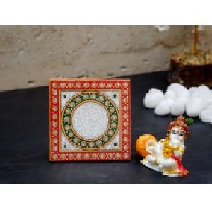 Bal Krishna with marble choki