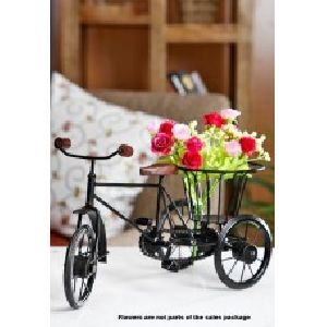 Beautiful Flower Rickshaw For Home Decor