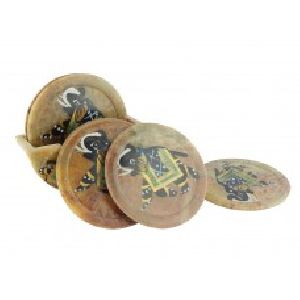 Rajasthan handcrafted round shaped Tea Coaster