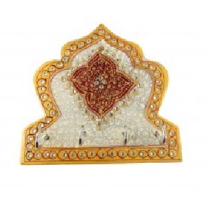 Marble Keys Holder with Meenakari Work