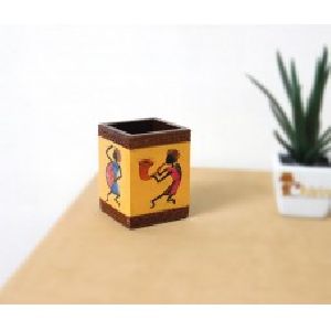 Wooden Pen Stand, Multipurpose Stand