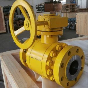 API 6D Forged Steel Split Body Side Entry Fire Safe Trunnion Mounted Ball Valve