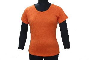 Orange Round Neck T-Shirt