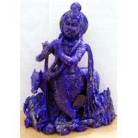 Lapis Lazuli idol of Lord Krishna
