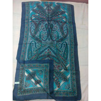 Kashmiri Silk Scarves Printed