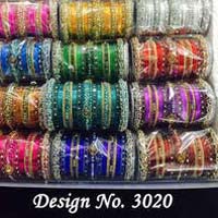Stone Studded Colored Bangles