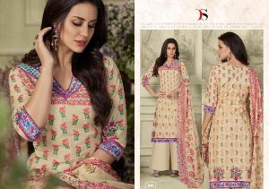 cotton printed palazzo salwar kameez