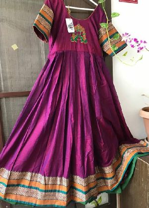 Narayanpet embroidered Anarkali kurtis