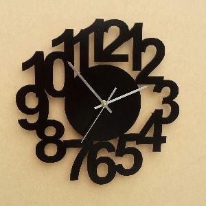 through cut designer analog wall clocks