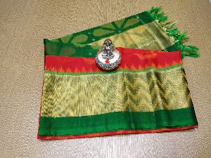Pure ikkat handloom silk cotton sarees