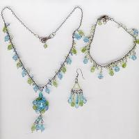 RM-1065 Handmade Glass bead Jewellery