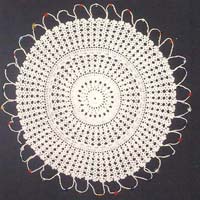 Crochet Beaded Table Placemat