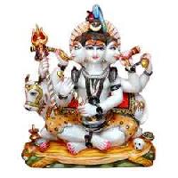 White Marble Lord Shiva Statue