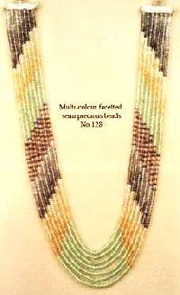 Multi Colour Semi Precious Faceted Beads