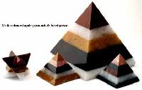 Multi Coloured Agate Pyramids