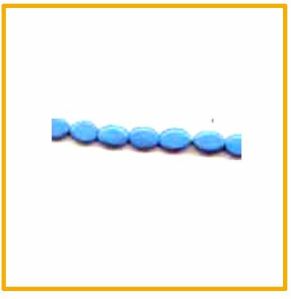 Blue Oval Turquoise Stone Beads
