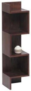 Brown Wall Mounted Wooden Bookshelf