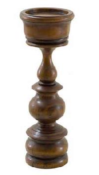 Wooden Candle Holder (M-81003)