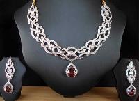 Rhodolite Necklace Set