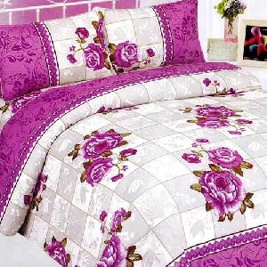 Poly Cotton Double Bed Linen Set