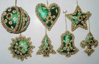 Hand Embroidered Christmas Ornaments 01