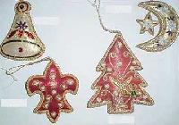 Hand Embroidered Christmas Ornaments 02