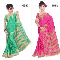 Printed Uniform sarees