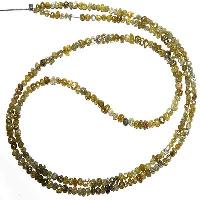 Yellowish Congo Coated Rough Diamond Beads