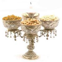 Dry Fruit Bowls With Candle Stand