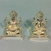 Silver Plated Laxmi Ganesha