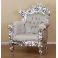 silver carved sofa sets