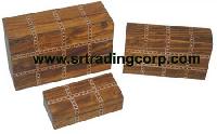 Carved Wooden Boxes - (03)