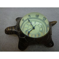 Brass Tortoise Clock Paperweight