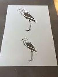 Bird Painting Stencil