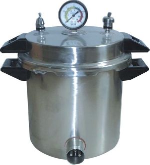 PORTABLE AUTOCLAVE SINGLE DRUM STAINLESS STEEL